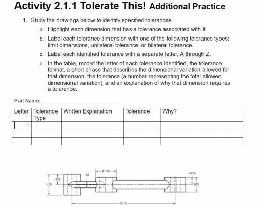 Help!!! Its based on Tolerance in Engineering!
