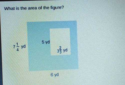 What is the area of the figure? 5 yd yd 37 yd 6 yd?​