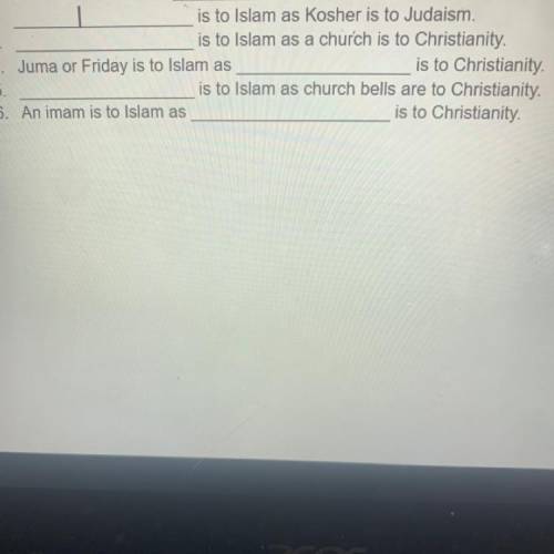 I NEED HELP PLEASE (MUSLIM STUDY)