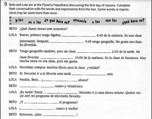 More spanish, please answer, thanks!