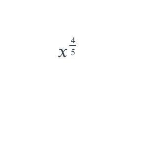 Write each of the following two classes in either radical or exponential form depending on its star