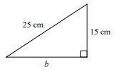 Find the length of the unknown side. Round your answer to the nearest tenth.

A. 10cm 
B. 400cm
C.