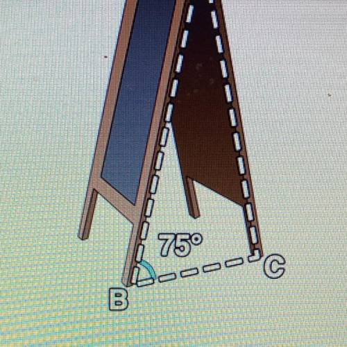 If the measure of base angle ABC is 75°, what is mZBAC?

es )
A)
15°
B)
30°
C)
75°
D)
105