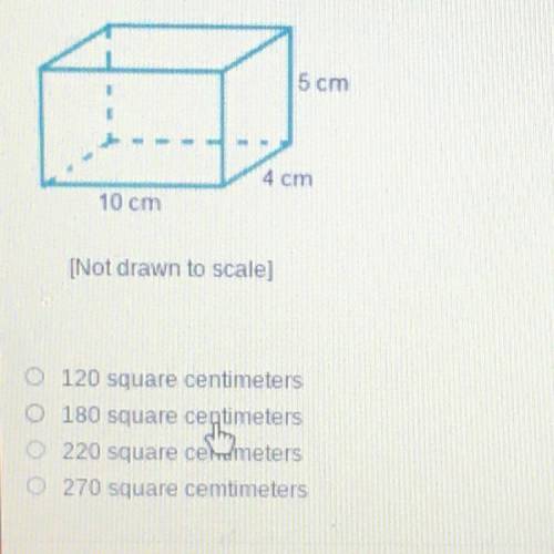 What is the surface area of a rectangular prism that has a heightons on a width or 10 cm, and a dep