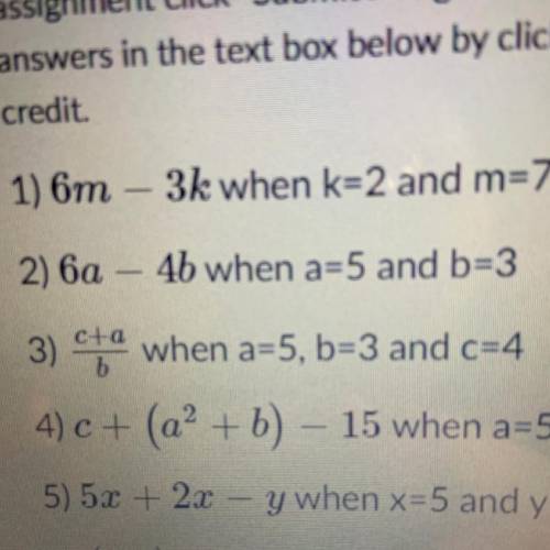 C+a/b when a=5, b=3 and c=4
it’s question 3