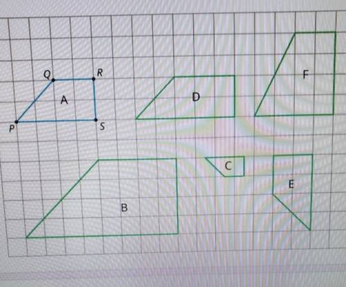Which of the polygons are similar to polygon a ​