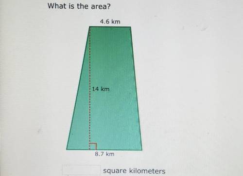 What is the area? square kilometers​