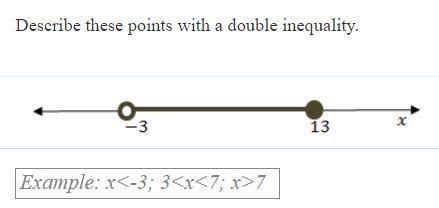 Describe these points with a double inequality.