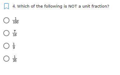 Which of the following is not a Unit fraction.