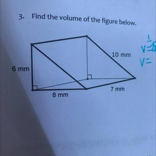 PLZ help find the volume of the prism