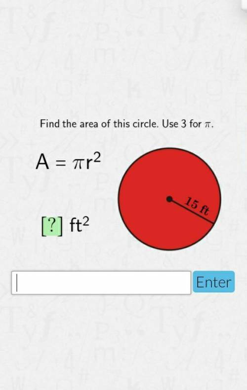 Find area of circle ​