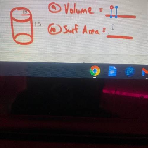 What is the volume and the surface area ?