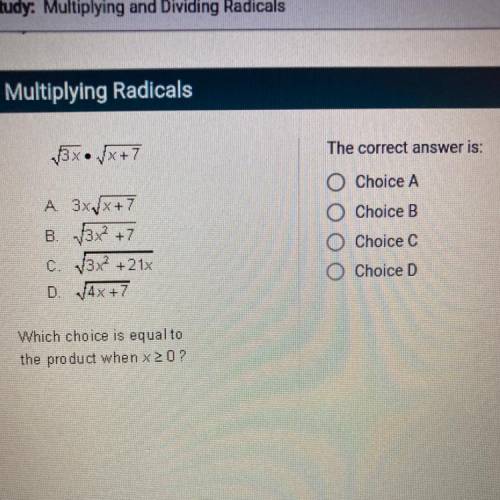What is the correct answer?