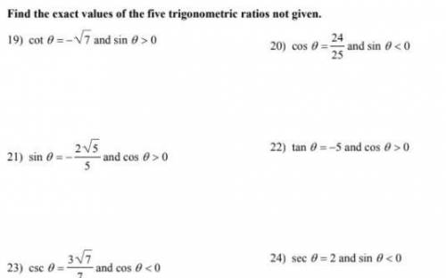 Please help me out with these trig problems