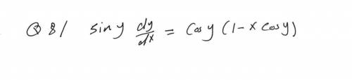 Siny dy/dx=cosy (1-xcosy)