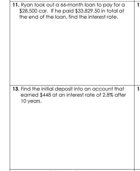 PLEASE SOMEONE THIS IS IMPORTANT! I really need help on these two questions! 11 and 13 for 11 i nee