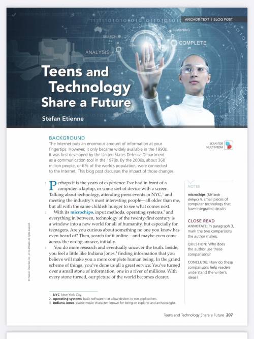 Write an objective summary about teens and technology
