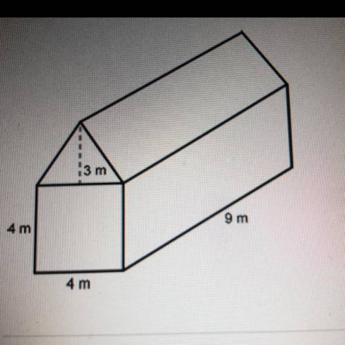 What is the volume of this composite solid?

3 m
4 m
9 m
4 m
O A. 252 cubic meters
OB. 58 cubic me