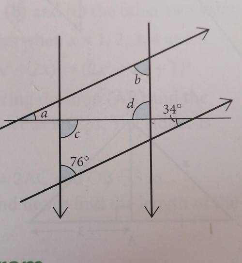 Find the angles marked with letters. Please help!! ​
