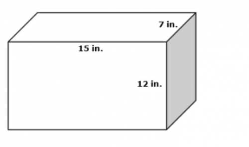 Find the surface area of the rectangular prism. Explain how you got your answer