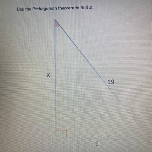 Use the Pythagorean theorem to find z.