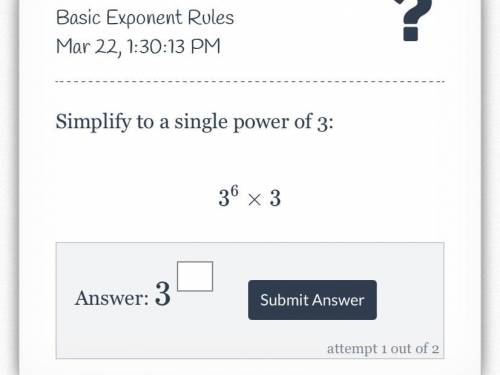 Simplify to a single power of 3