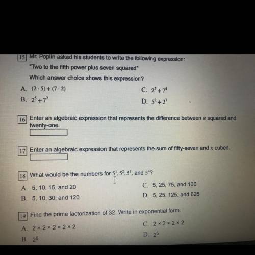 Can you help me on question 17?!