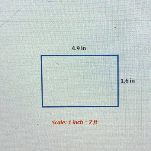 HELPPP!! Using the given scaled drawing, which THREE statements are true?

A)
4.9 in = 11.2 ft
B)