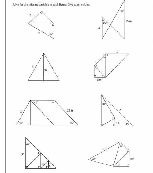 Help please Geometry ( Special Right Triangles )

Just explain the 2nd one. Round to the nearest h