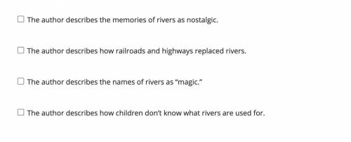 Read the paragraph from “Rivers and Stories,” Part 1.

Though the names are still magic—Amazon, Co