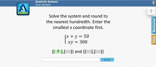 Solve the system and round to the nearest hundredth. Help!!! I have no idea how to do this without