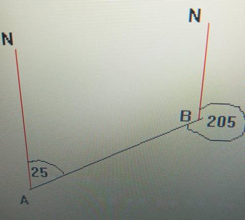 How do you calculate a bearing angle and its equivalent angle?