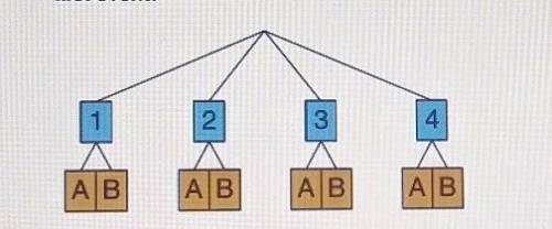 Here is a tree diagram showing the sample independent events how many outcomes are there for the se