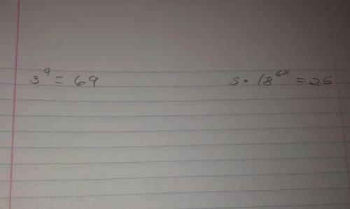 Algebra 2
Solve each equation to the nearest thousand 
Help pls