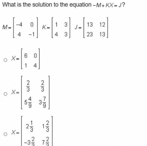 What is the solution to the equation -m+kx=j?