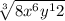 \sqrt[3]{8x^6y^12}