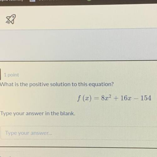 What is the positive solution to this equation?