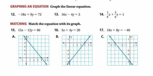 Please answer 12, 16, and 20 I can do the graph myself.
