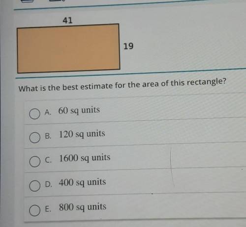 What is the best estimate for the area of this rectangle​