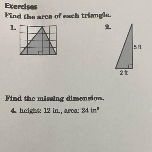 I need help in number 1, please.
