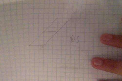 True or False?

A parallelogram with opposite congruent sides of 6 feet and 3 feet can be divided i