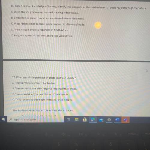 I need help with question 16