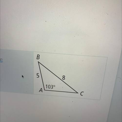 Use the law of sines to find m