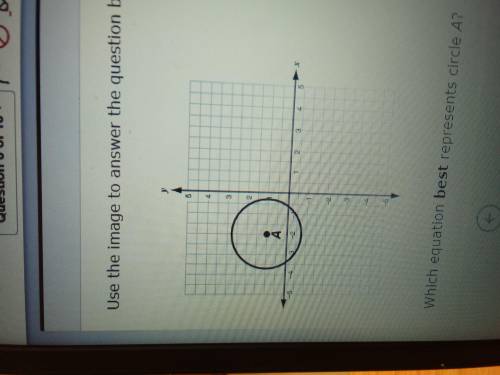 Which equation best represents circle a