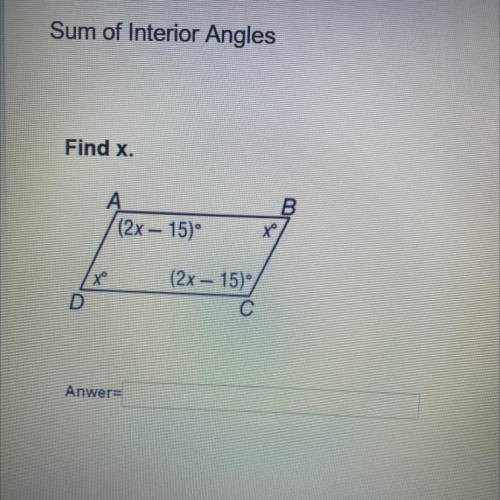 What is the answer to x ?
