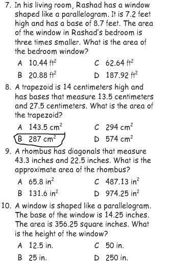 I NEED HELP ON 7, 9, AND 10! PLEASE