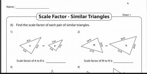 How do you find the scale factor?