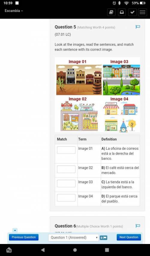 Look at the images, read the sentences, and match each sentence with its correct image.

Image 01