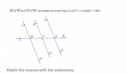 Match the reason for the geometry statements.