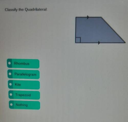 Classify the quadrilateral.​
